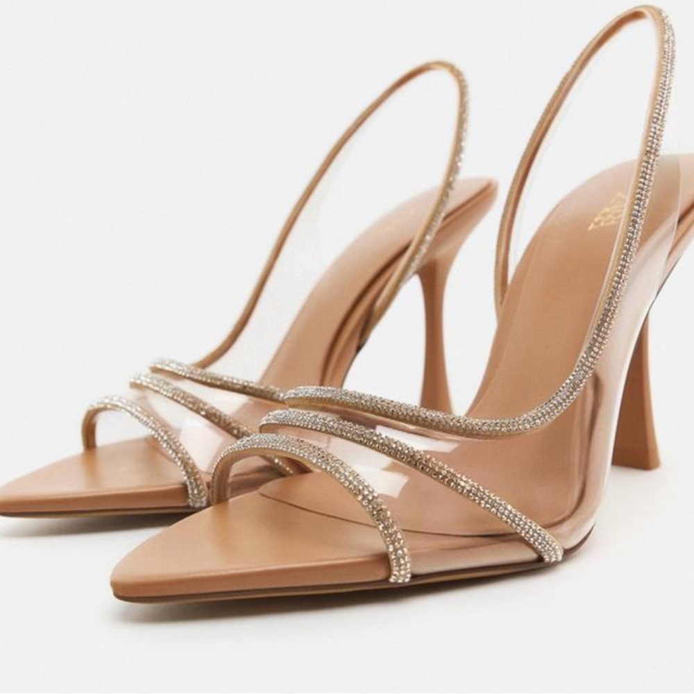 Zara Crystal heels